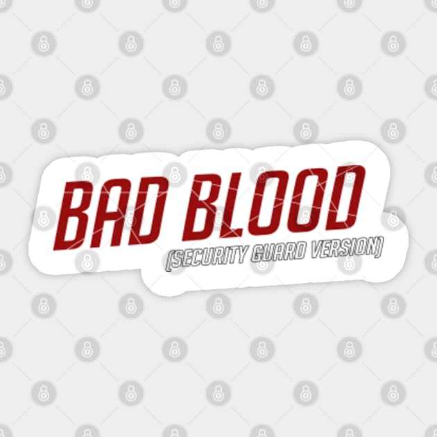 bad blood eras tour security guard